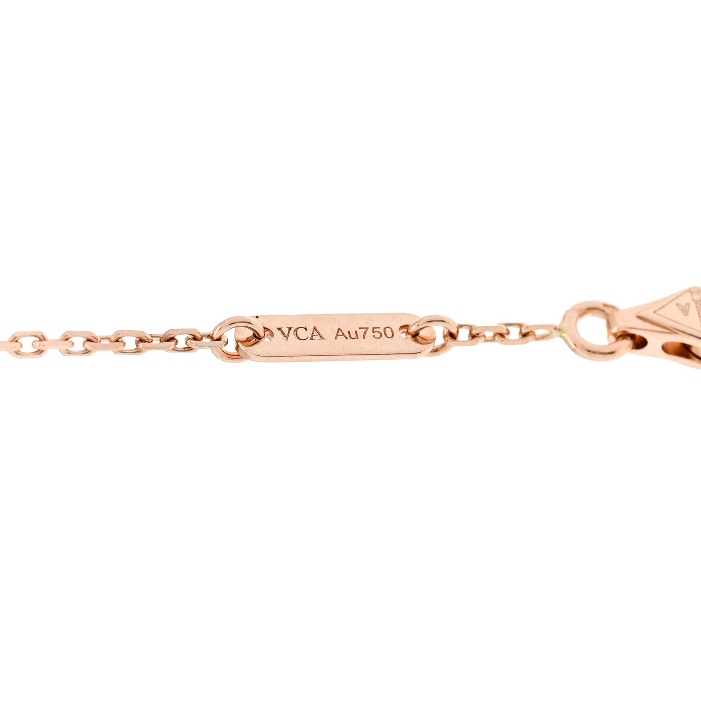 18K Rose Gold Carnelian Sweet Alhambra Bracelet