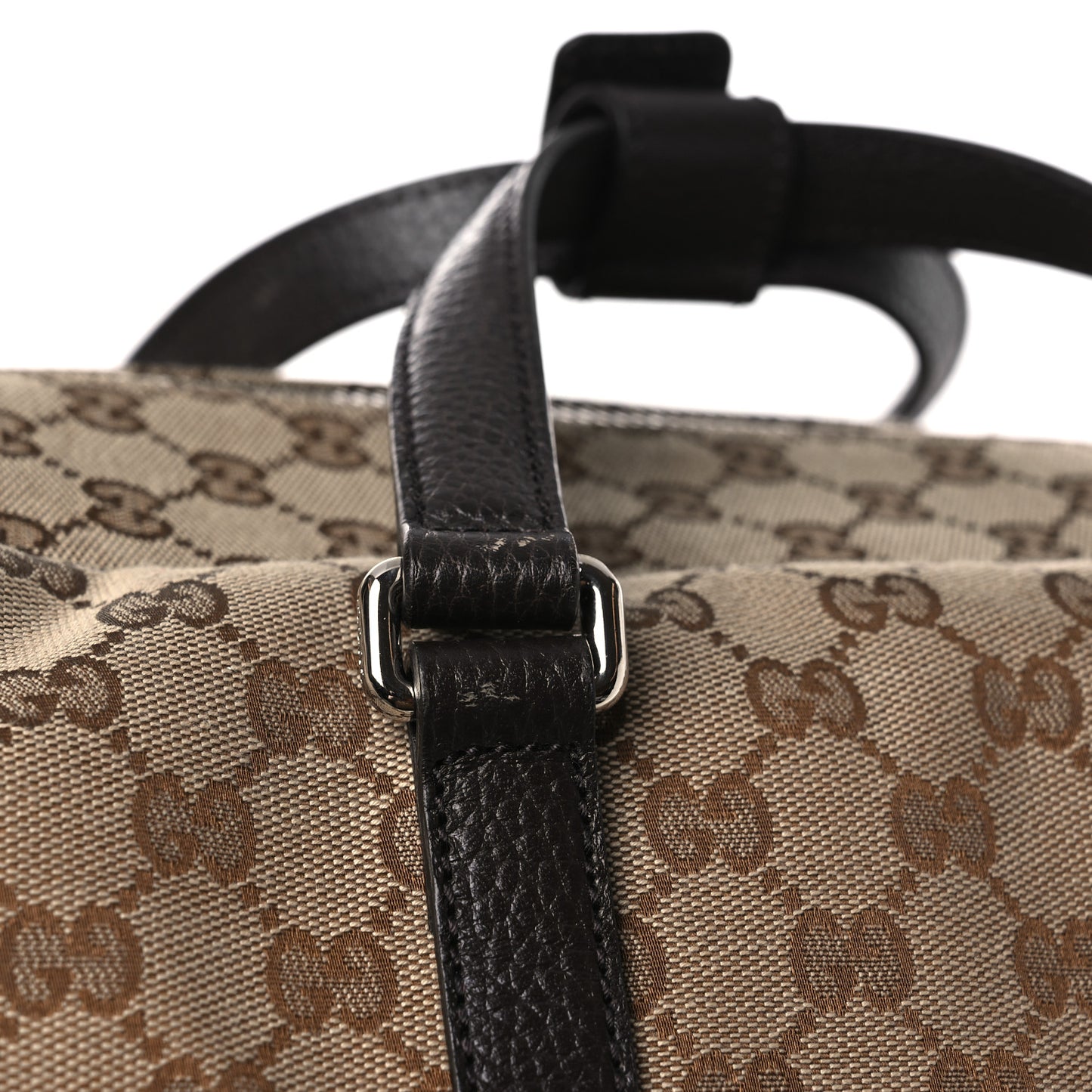 Monogram Dollar Calfskin Large Boston Duffle Bag Beige Ebony Testa di Moro Marrone Scuro