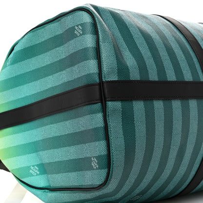 Louis Vuitton Damier Striped Keepall Bandouliere 50 Gradient Green 7 of 8