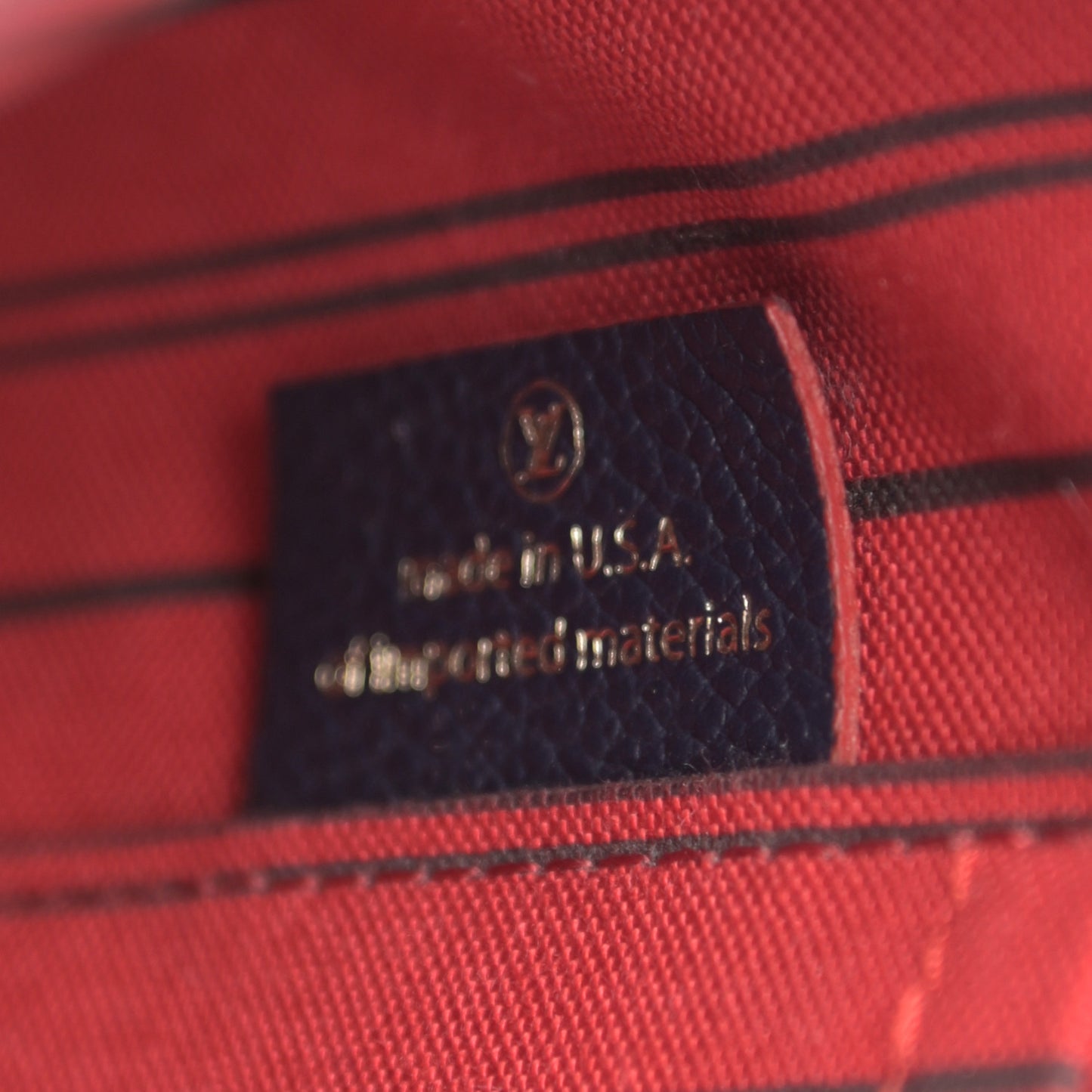 Empreinte Montaigne MM Marine Rouge