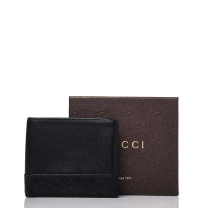 Gucci Guccissima Calfskin Bi-Fold Wallet Black 13 of 13