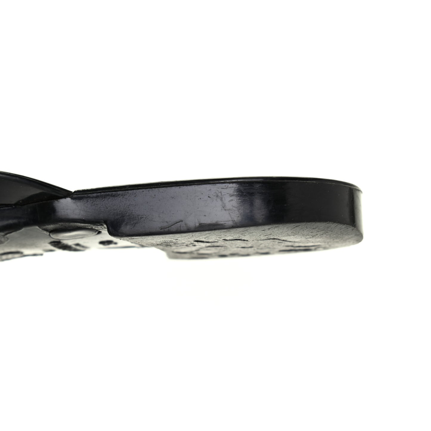 PVC Jelly Rockstud Bow Thong Sandals 38 Black