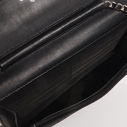 Chanel Caviar Timeless CC Wallet on Chain WOC Black 6 of 9