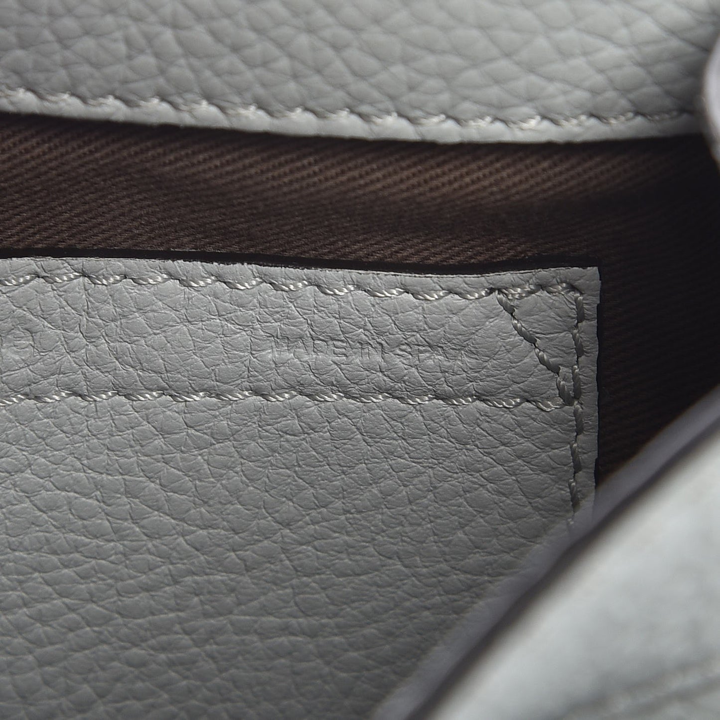 Calfskin Mini Marcie Round Crossbody Bag Airy Grey