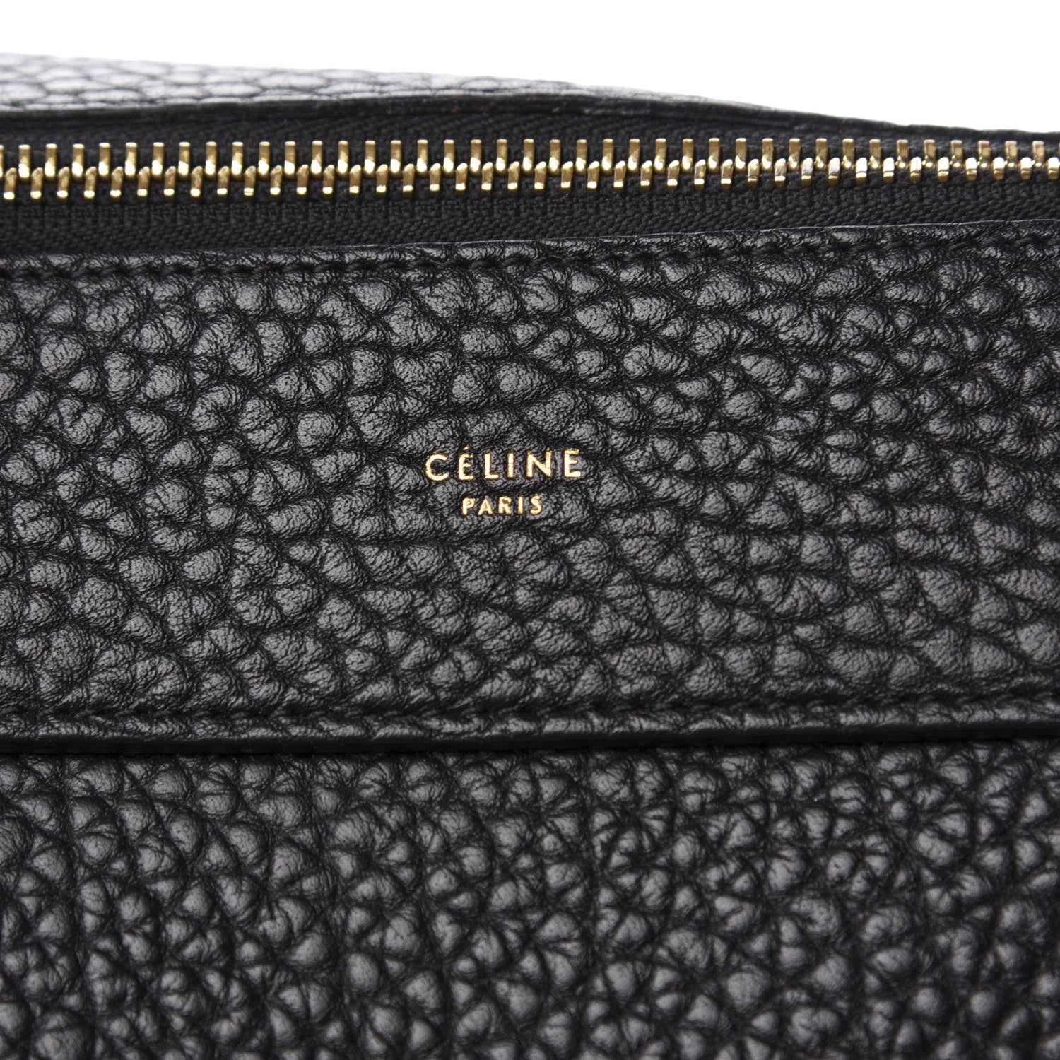 Celine Bullhide Calfskin Medium Ring Bag Black 10 of 11