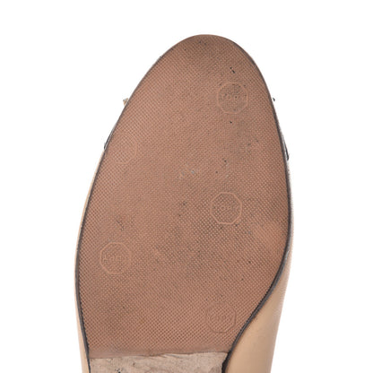 Chanel Lambskin Cap Toe Ballerina Flats 36 Beige Black 12 of 14