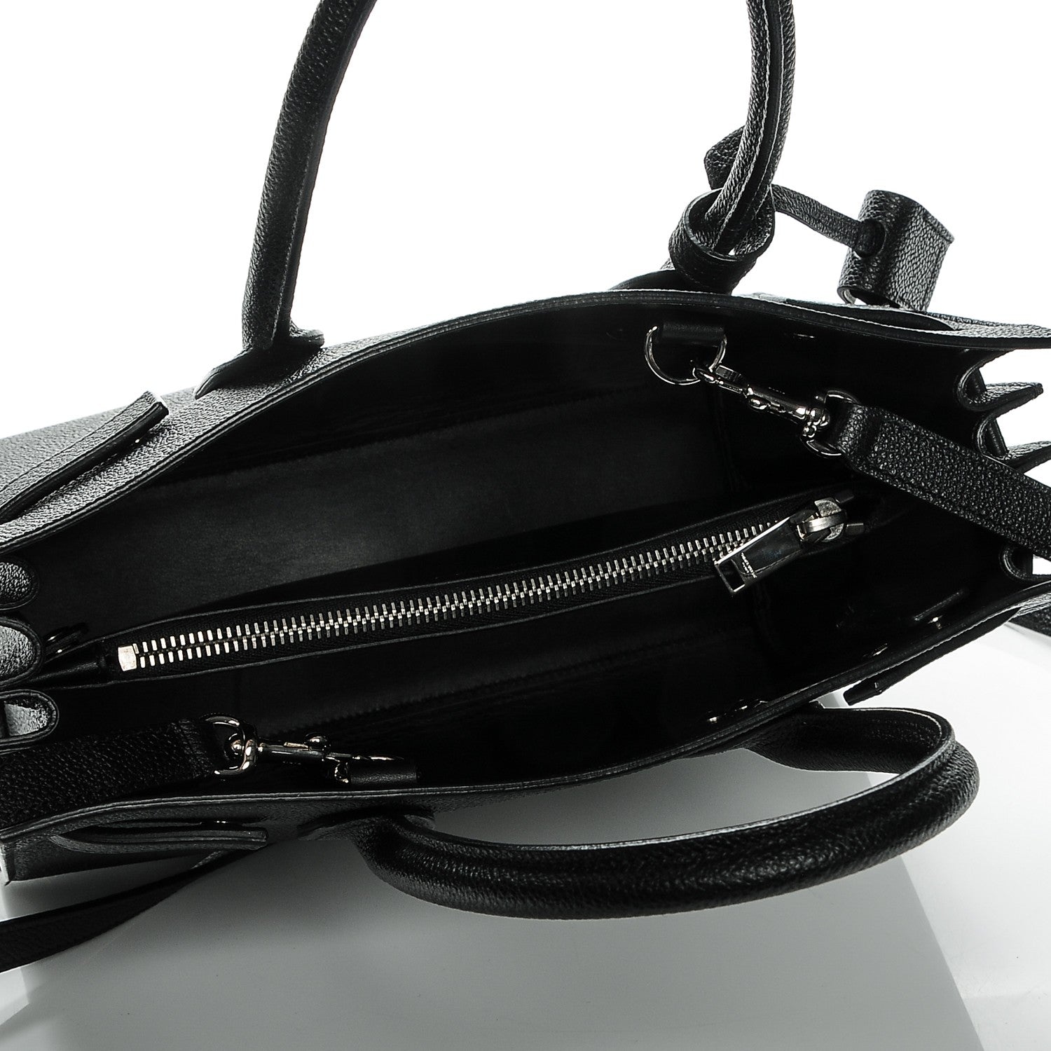 Saint Laurent Grained Calfskin Baby Sac De Jour Black 5 of 7