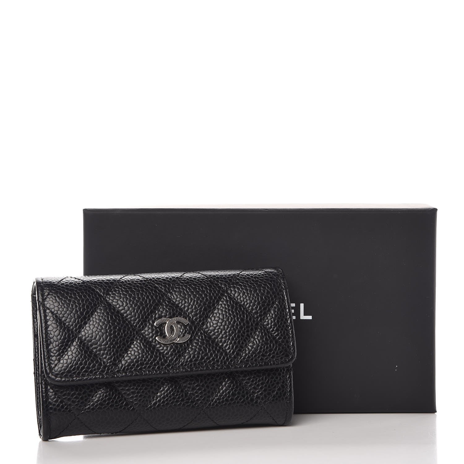 Chanel Caviar Quilted Flap Card Holder Black 9 of 9