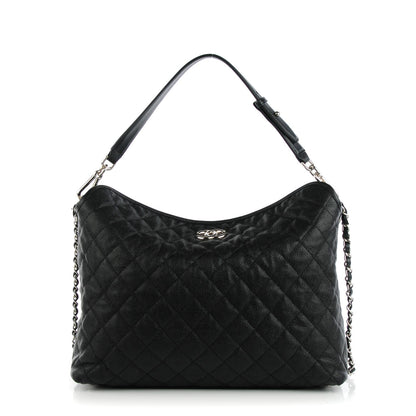 Chanel Caviar Quilted French Riviera Hobo Black 1 of 7
