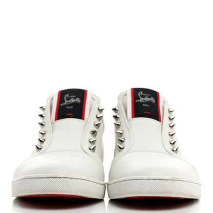 Christian Louboutin Calfskin Womens F.A.V Fique A Vontade Flat Sneakers 41 White 2 of 10