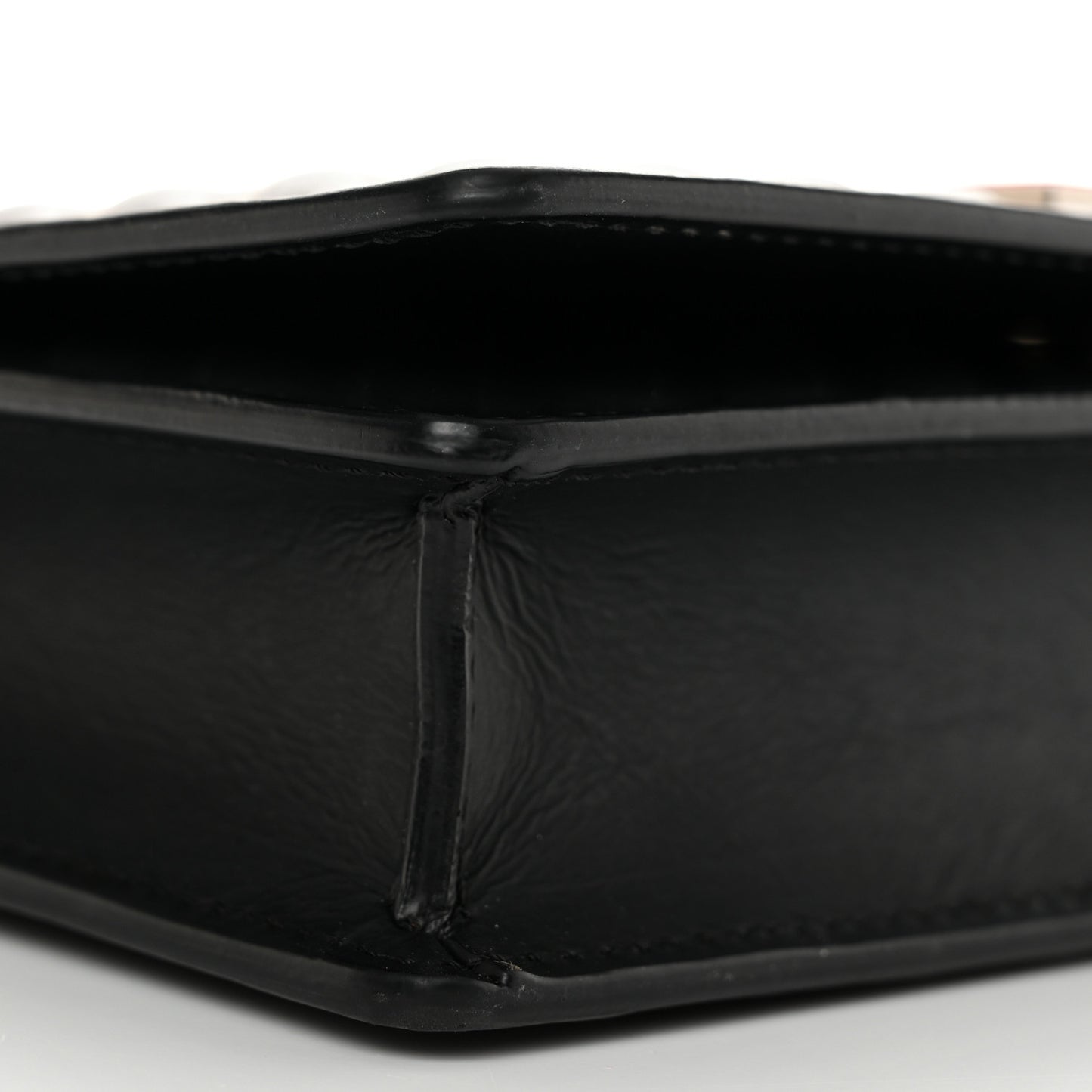 OFF WHITE Calfskin Diagonal Quilted Jitney 0.5 Crossbody Bag Black