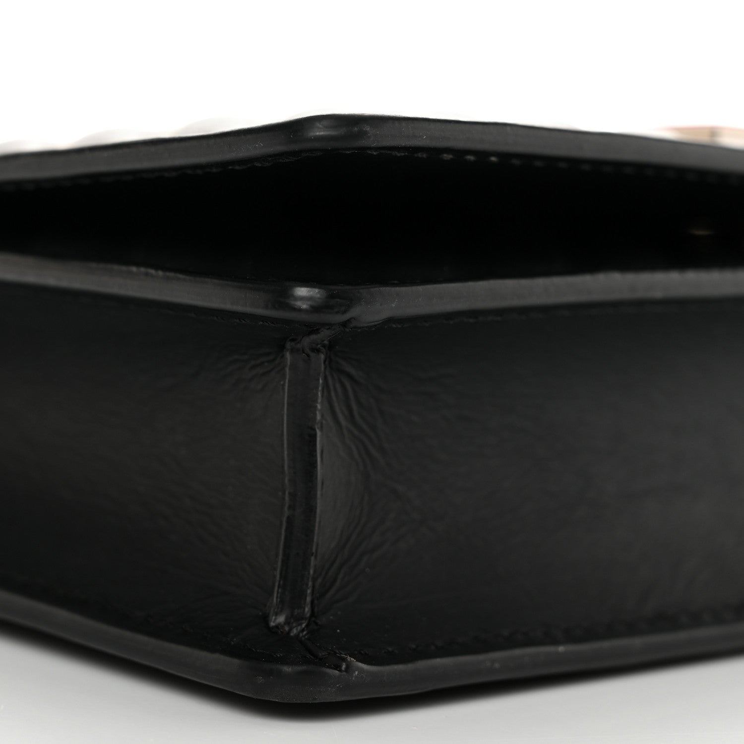 Off-White OFF WHITE Calfskin Diagonal Quilted Jitney 0.5 Crossbody Bag Black 9 of 11