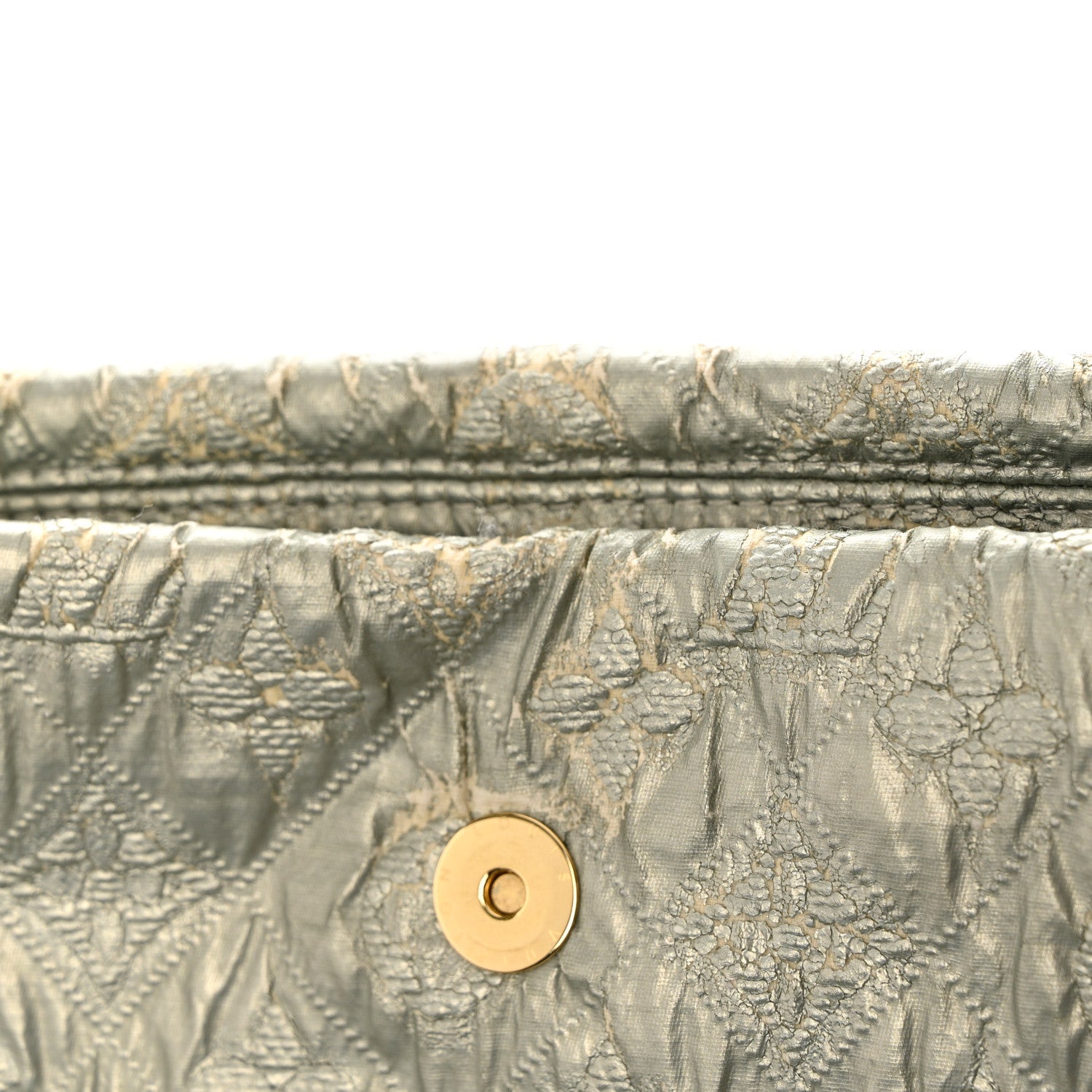 Louis Vuitton Jacquard Quilted Monogram Limelight Clutch GM Perle 8 of 8