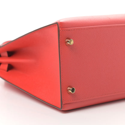 Hermes Epsom Kelly Sellier 28 Rouge Tomate 10 of 14