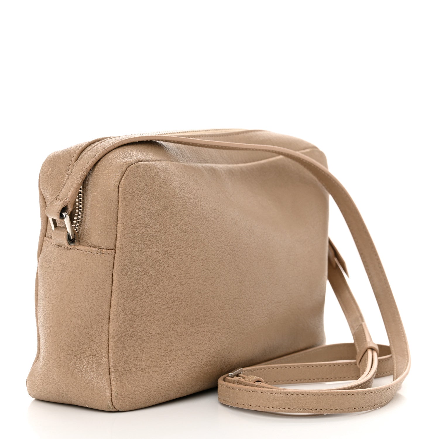 Saint Laurent Lambskin Monogram Small Lou Camera Bag Dark Beige 3 of 19