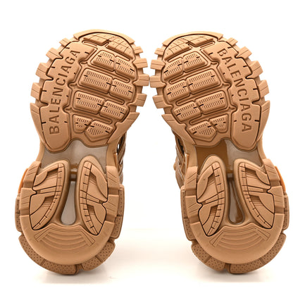 Balenciaga Rubber Mesh Monocolor Clear Sole Womens Track.2 Open Sneakers 35 Light Brown 6 of 11