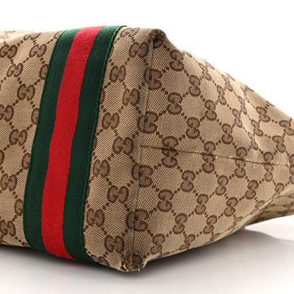 Gucci Monogram Web Large Jolie Tote Brown 10 of 13
