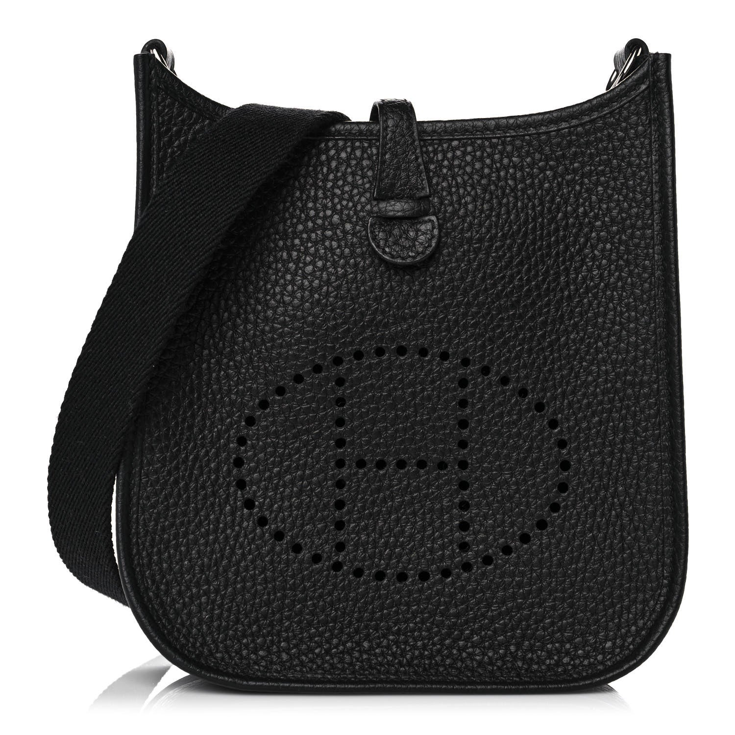 Hermes Taurillon Clemence Evelyne TPM Black 1 of 13