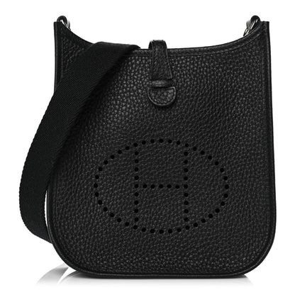 Hermes Taurillon Clemence Evelyne TPM Black 1 of 13