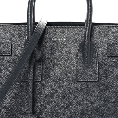 Saint Laurent Grain De Poudre Small Sac De Jour Dark Smog 7 of 9