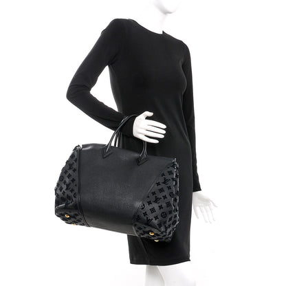 Louis Vuitton Cuir Orfevre Veau Cachemire Tote W GM Black 2 of 7