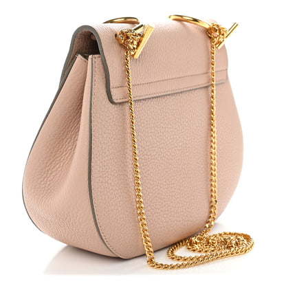 Chloe Grained Lambskin Drew Shoulder Bag Cement Pink 3 of 10