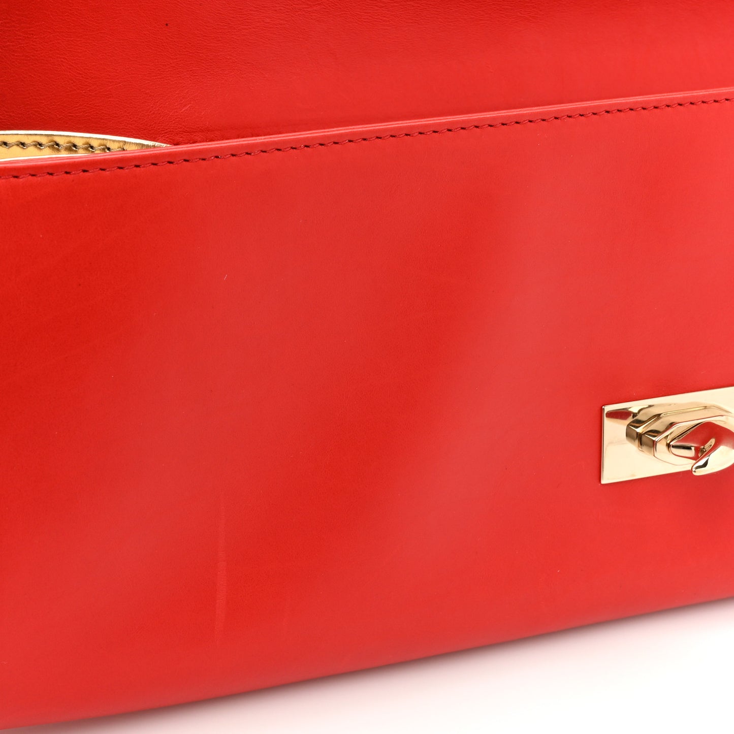 Calfskin Long Clutch With Me Blood Orange