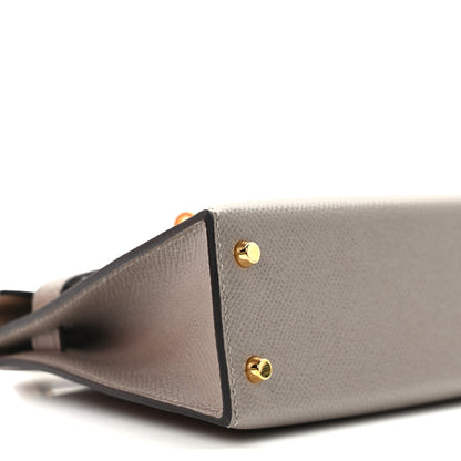 Hermes Epsom Mini Kelly Sellier 20 Gris Asphalt 9 of 11