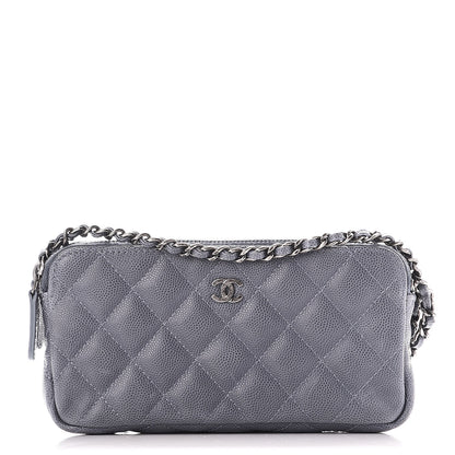 Chanel Caviar Quilted Small Clutch With Chain Grey 1 of 10