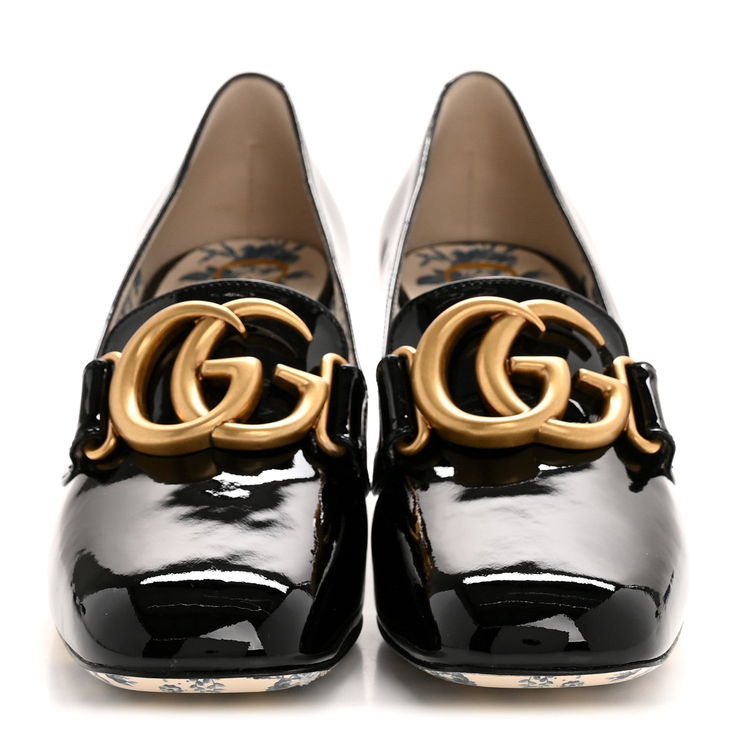 Gucci Vernice GG Victoire 55mm Loafer Pumps 36 Black 3 of 11