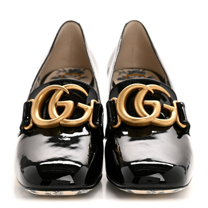 Gucci Vernice GG Victoire 55mm Loafer Pumps 36 Black 3 of 11