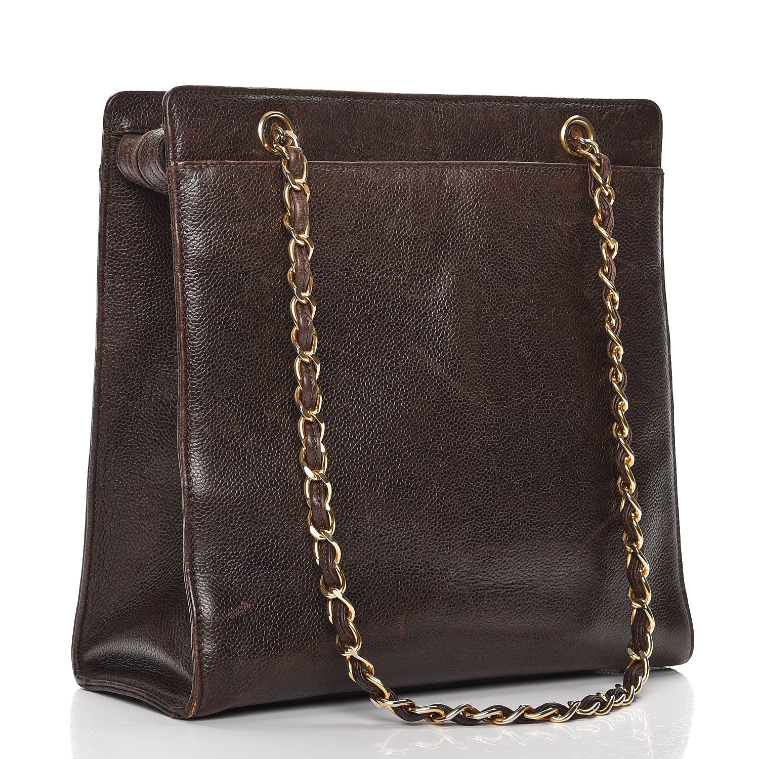 Chanel Caviar Shoulder Bag Brown 4 of 18