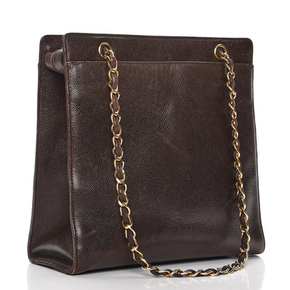 Chanel Caviar Shoulder Bag Brown 4 of 18