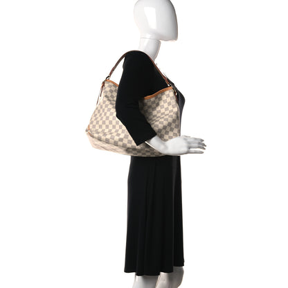 Louis Vuitton Damier Azur Delightful MM Rose Ballerine 2 of 13
