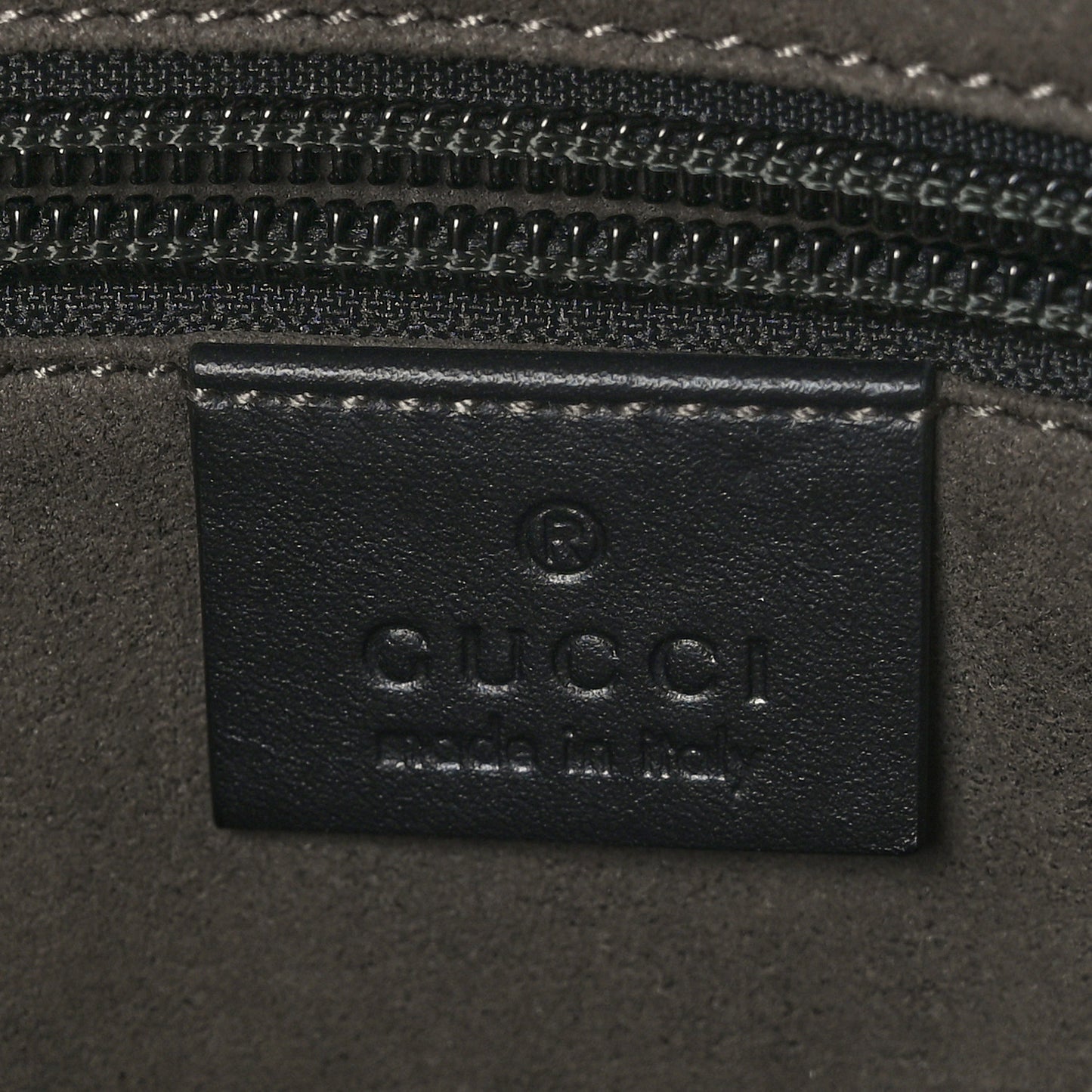 Guccissima Signature Medium Flat Messenger Bag Black