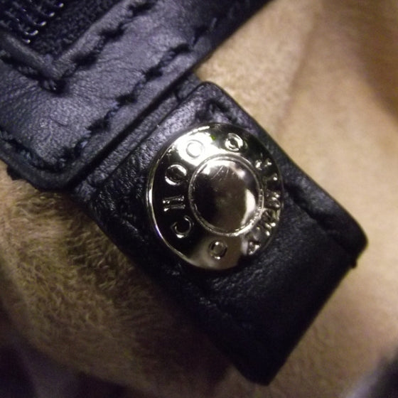 Crushed Patent Riki Bag Blue