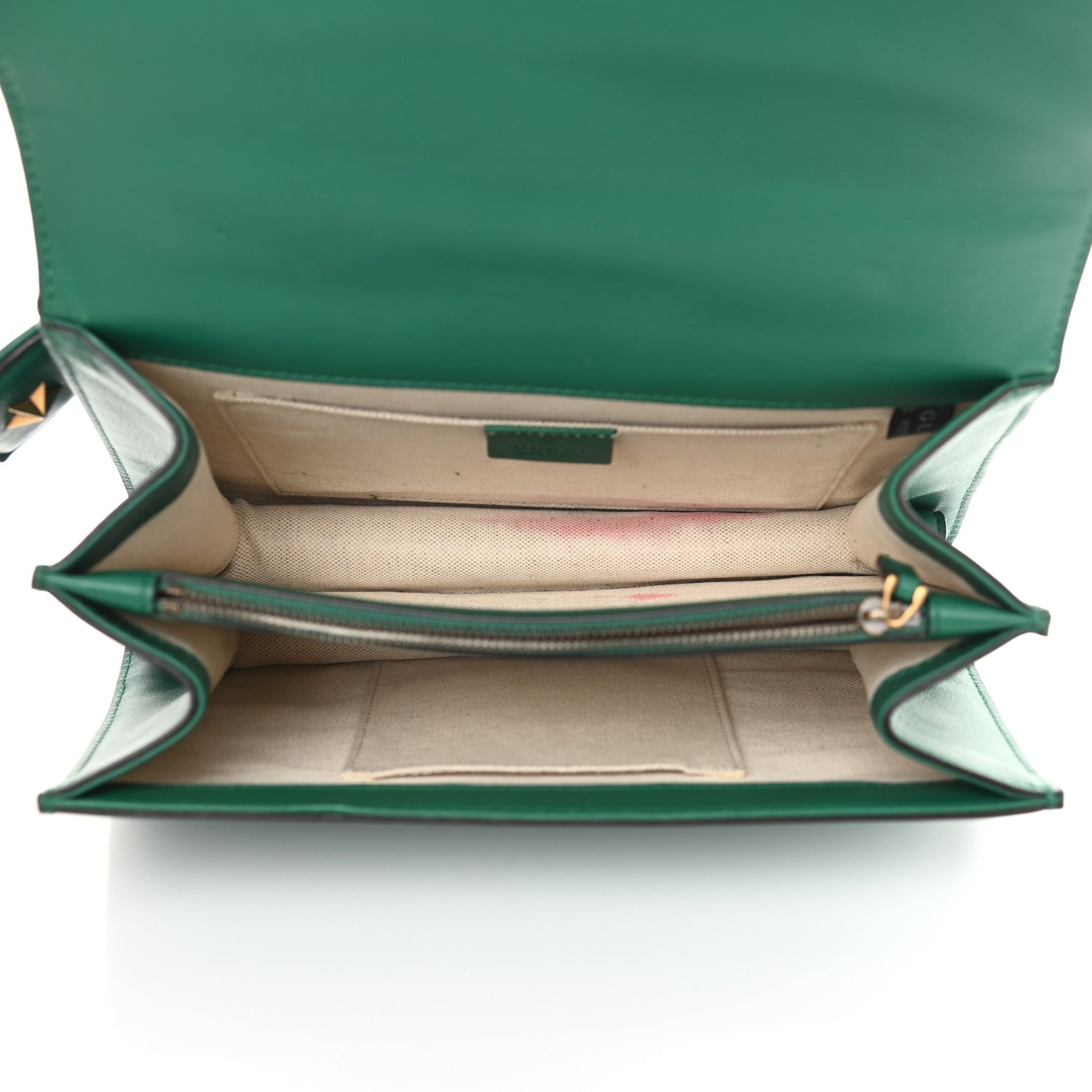 Gucci Moon Calfskin Web Medium Dionysus Bamboo Top Handle Bag Emerald Blue Hibiscus Red 5 of 19