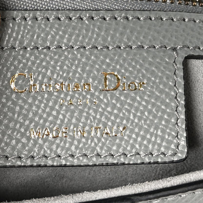Christian Dior Grained Calfskin Saddle Bag Grey Stone 6 of 10