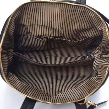 Fendi Vitello Dolce Marmol Large Chameleon Tote Black 6 of 13