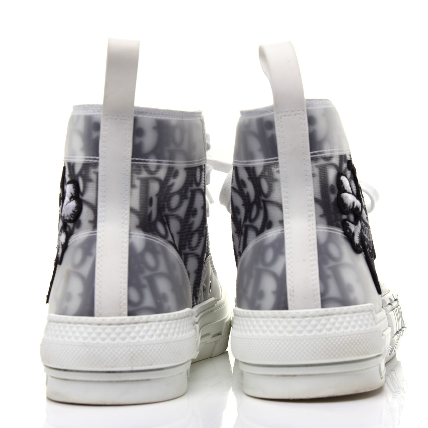X SHAWN STUSSY Canvas Oblique Bee Mens B23 High Top Sneakers 41 White Black