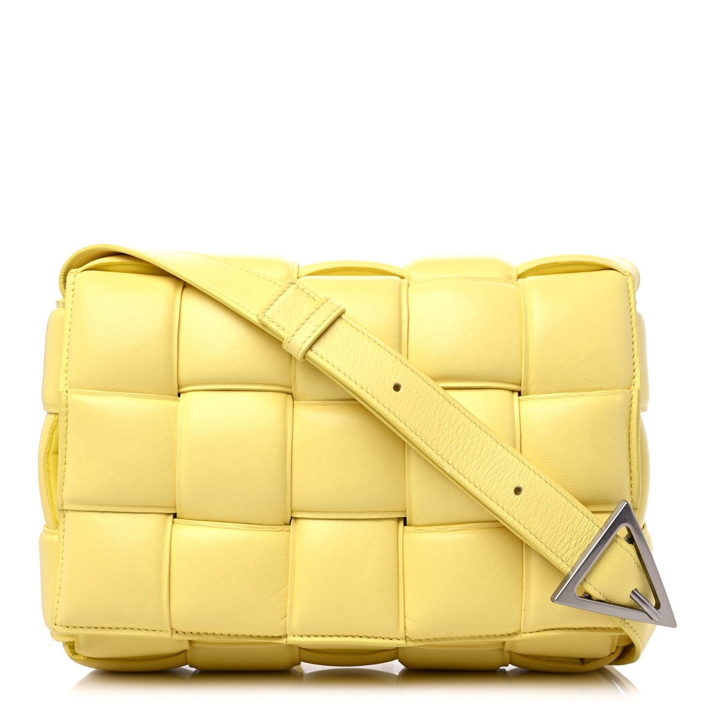 Nappa Maxi Intreccio Padded Cassette Crossbody Bag Sherbert