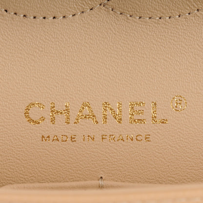 Chanel Caviar Quilted Medium Double Flap Beige Clair 7 of 8