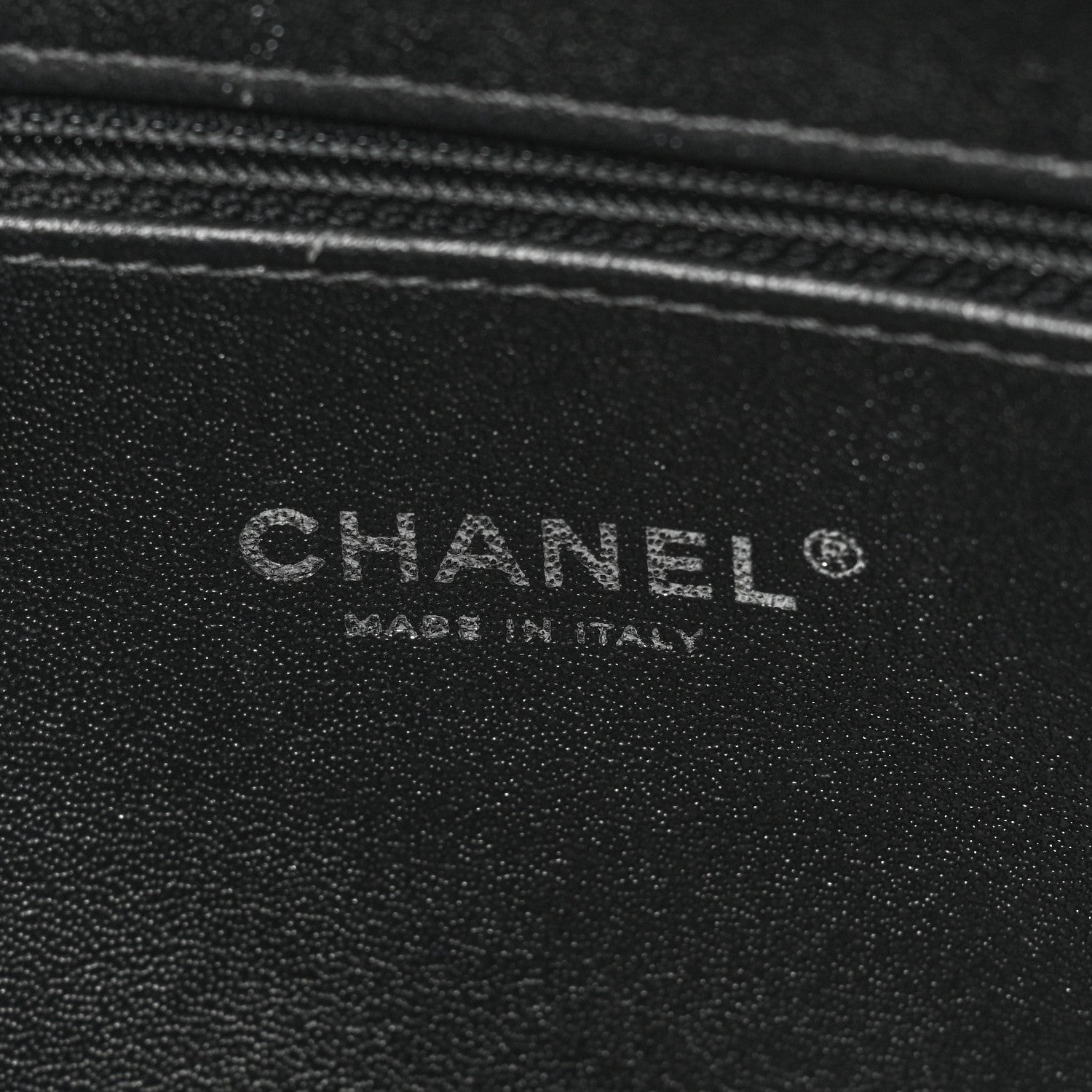 Chanel Caviar Lizard Quilted Coco Handle Bowler Black 6 of 16
