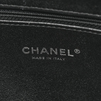 Chanel Caviar Lizard Quilted Coco Handle Bowler Black 6 of 16