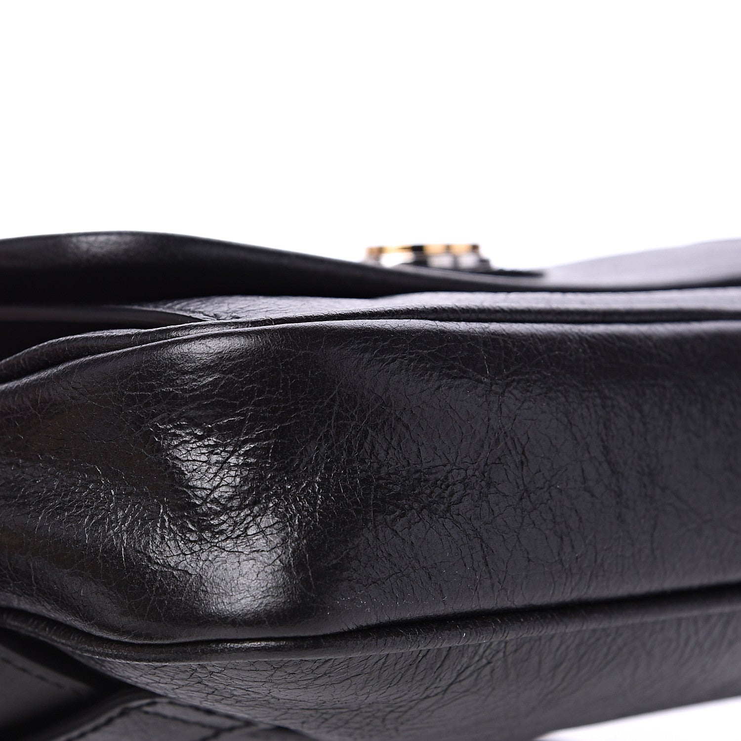 Gucci Fluffy Calfskin Morpheus Belt Bag 85 34 Black 8 of 9