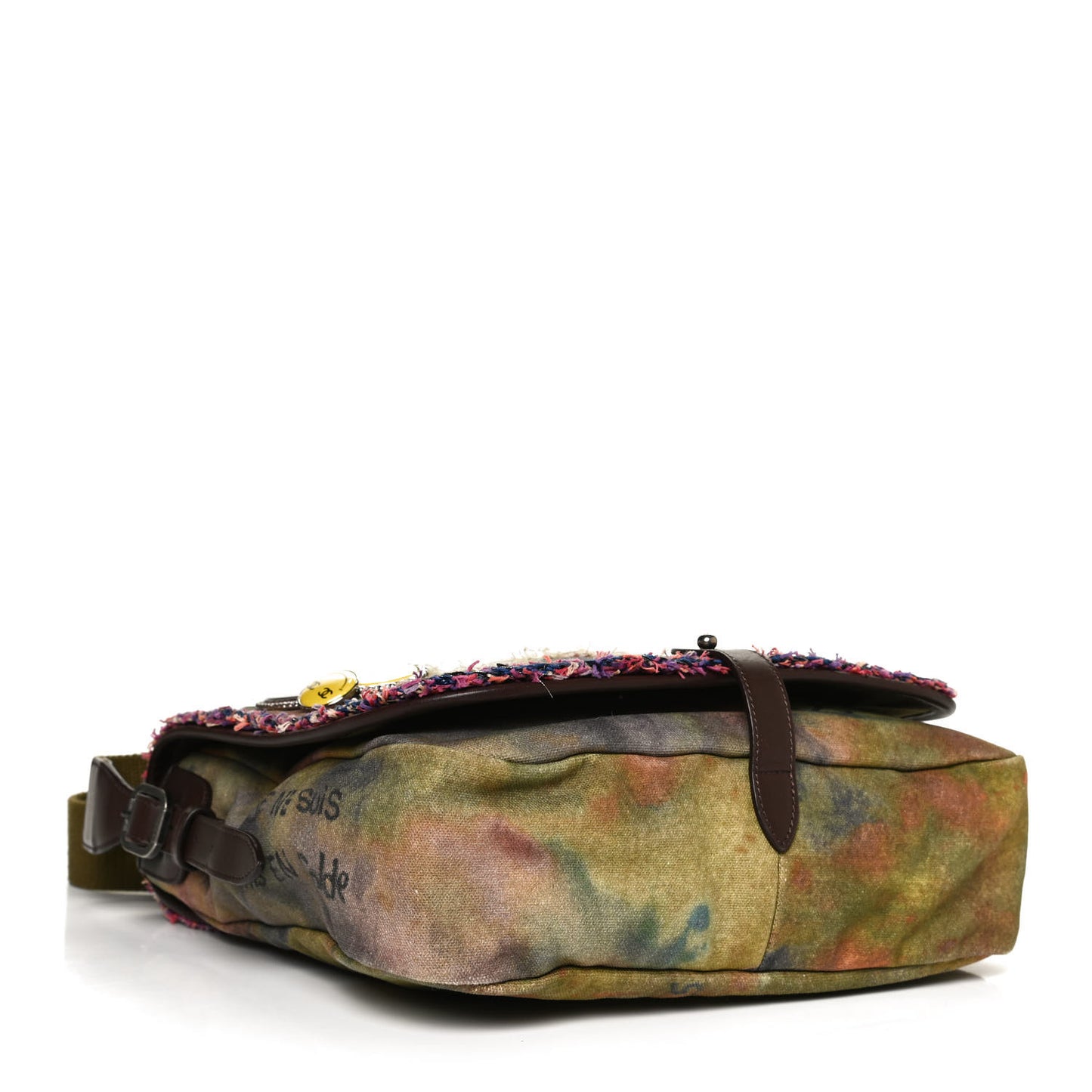 Washed Toile Graffiti On The Pavements Messenger Khaki Multicolor