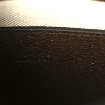 Gucci Monogram Jumbo GG Textured Dollar Calfskin Web Mini Vertical Tote Camel Ebony New Acero 6 of 10