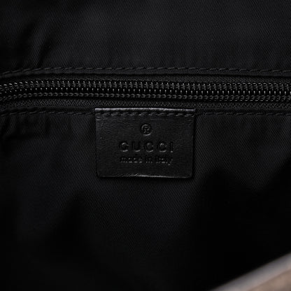 Gucci GG Supreme Monogram Web Flap Messenger Bag Black 8 of 9