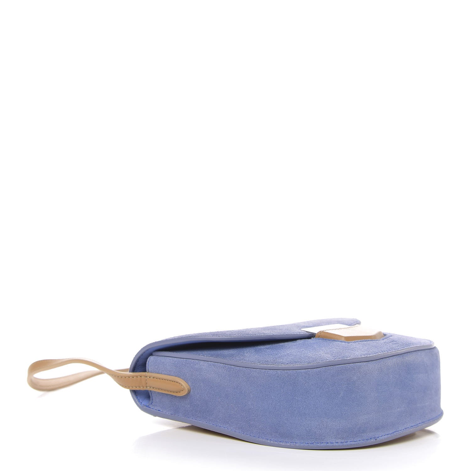 Celine Suede Small Trotteur Porcelain 4 of 12