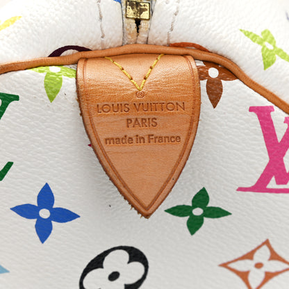 Louis Vuitton Monogram Multicolor Speedy 30 White 5 of 9